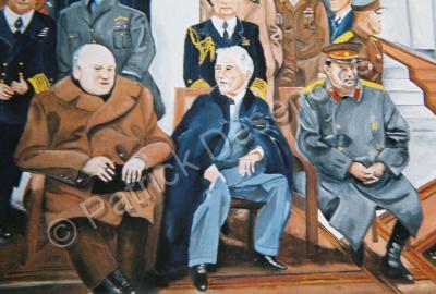 Historical - Yalta Conference - Oils In Canvas