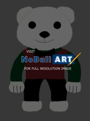 Converting Traditional Artwork - Marshmallow Teddybear - Digital