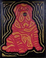 Dog Art - Charpei - Oil