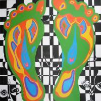 Abstract - Feet - Oil