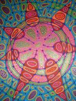 Solnce S Percem - Pen Drawings - By Nitaliya Timofeeva, Abstract Drawing Artist