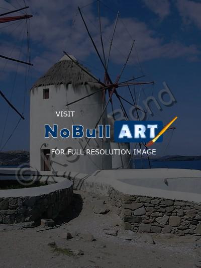 Realism - Mykonos Windmills - Photography