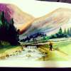 Watercolor - K Paintings - By Freshta Ma, A Painting Artist