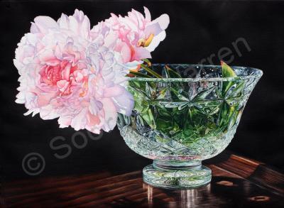 Original Watercolor Painting - Pink Peony - Watercolor