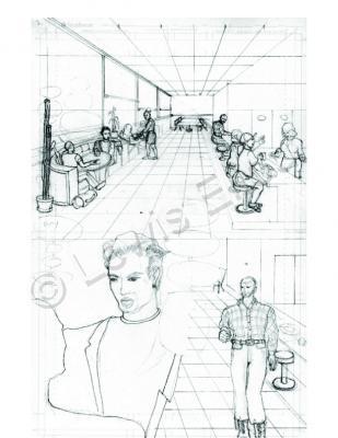 Judas Road - Judas Road Pg 2 - Graphite On Paper Digitally En