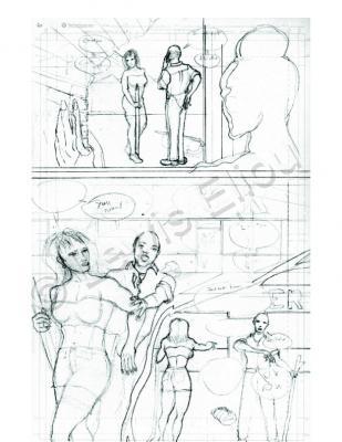 Judas Road - Judas Road Pg 6 - Graphite On Paper Digitally En