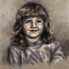Janelle 1 - Oil Pastel Paintings - By Stephany Briceno, Realism Painting Artist