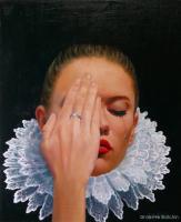 Tears And Lace - Oil Paintings - By Graeme Balchin, Imaginative Realisim Painting Artist