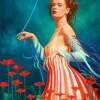 Tall Poppies - Oil Paintings - By Graeme Balchin, Imaginative Realisim Painting Artist
