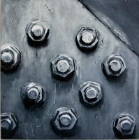 Bolts 2 - Acrylics Paintings - By Voye Daniel, Realism Painting Artist