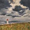 Lighthouse - Acrylics Paintings - By Voye Daniel, Realism Painting Artist