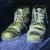 Shoes - Acrylics Paintings - By Voye Daniel, Realism Painting Artist