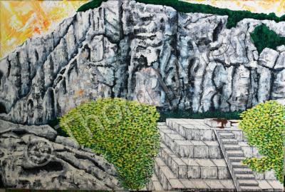 Landscapes - Natures Way  And Mans - Oil On Canvas - Original