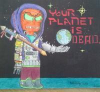 Destruction - Dead Planet - Drawing Materials Pencil Marke