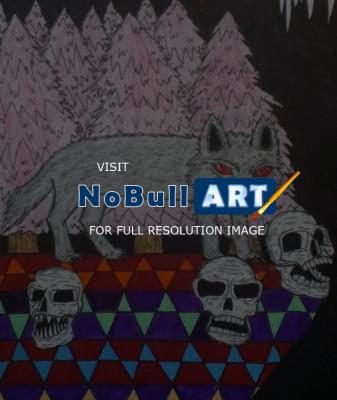 Destruction - Death Wolf - Drawing Materials Pencil Marke