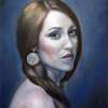 Portrait Of Mylene - Oil On Canvas Paintings - By Lydia Pepin, Realism Painting Artist