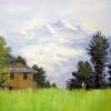 Green Fields Of Manali - Oil On Canvas Paintings - By Priyadarshi Gautam, Impressionistic Painting Artist