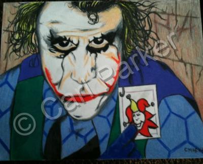 The Joker - My Get Out Of Jail Free Card - Colored Pencil