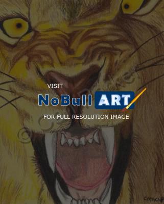 Wildlife - Angry Lion - Add New Artwork Medium