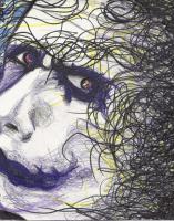 Joker - Mixed Media Drawings - By Carl Parker, Realist Drawing Artist