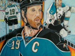 Sports - San Jose Sharks Hocky - Colored Pencil