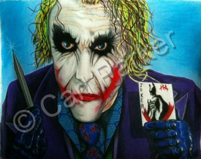 The Joker - Joker Which Do You Choose - Colored Pencil