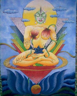 Add New Collection - Yogini Goddess Mother Series - Mix Media On Paper