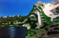 Creame Lake - Acrylic Paintings - By Derek Sheppard, Landscape Painting Artist