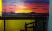 Chilcotan Sunset - Acrylic Paintings - By Derek Sheppard, Landscape Painting Artist