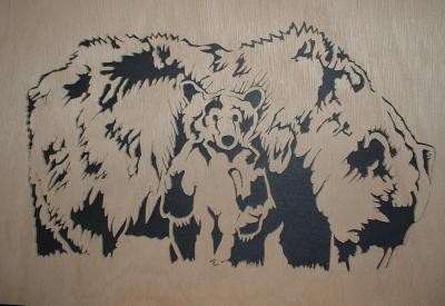 Bears - Dont Mess With Me - Scroll Saw