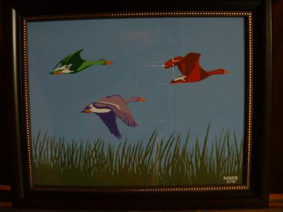 Birds - Geese In Flight - Acrylic