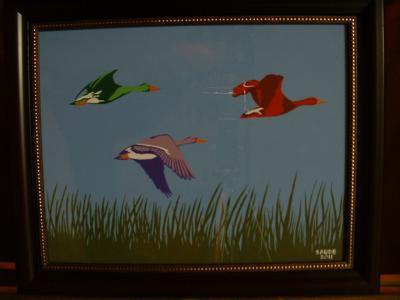 Birds - Geese In Flight - Acrylic