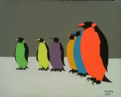 Birds - Emporers - Acrylic