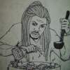 Money Hungry - Pencil And Marker Drawings - By Damore West, Urban Drawing Artist