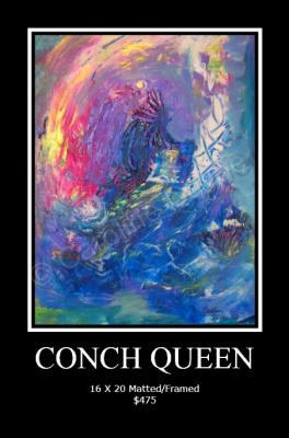 Collection One - Abstract Expr - Conch Queen - Acrylic On Paper