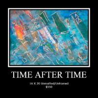 Time After Time - Acrylic On Paper Paintings - By Caroline Duvoe, Abstract Expressionism Painting Artist