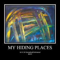Collection One - Abstract Expr - My Hiding Places - Acrylic On Paper