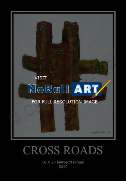 Collection One - Abstract Expr - Crossroads - Acrylic On Paper