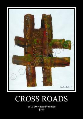 Collection One - Abstract Expr - Crossroads - Acrylic On Paper