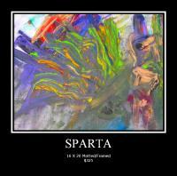 Sparta - Acrylic On Canvas Paintings - By Caroline Duvoe, Abstract Expressionism Painting Artist
