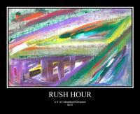 Collection One - Abstract Expr - Rushhour - Acrylic On Paper