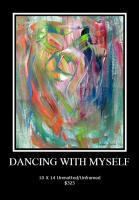 Dancing With Myself - Acrylic On Paper Paintings - By Caroline Duvoe, Abstract Expressionism Painting Artist