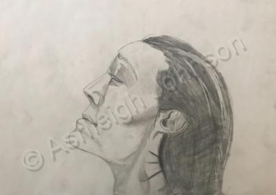 Original - Washing Away - Graphite Pencil