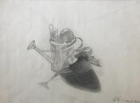 Complex Objects - Graphite Pencil Drawings - By Ashleigh Johnson, Observational Drawing Drawing Artist