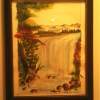 Waterfalls - Watercolours Paintings - By Charanya Kalamegam, Nature Painting Artist