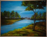 Nature - Acrylic Paintings - By Charanya Kalamegam, Nature Painting Artist