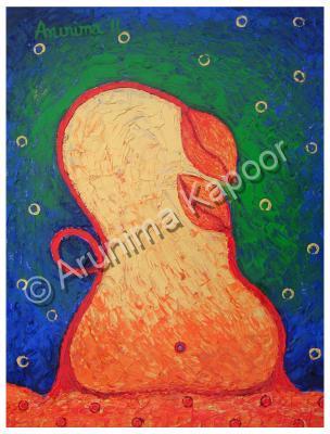 Adi Shakti - Utapatti II - Acrylic On Canvas