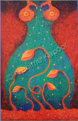 Adi Shakti - Adi Shakti III - Acrylic On Canvas