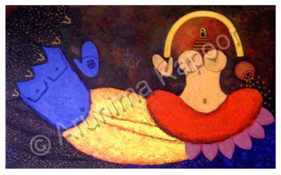 Adi Shakti - The Divine - Acrylic On Canvas