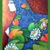 Peace Within II - Acrylic On Canvas Paintings - By Arunima Kapoor, Expressionism- Figurative Painting Artist